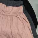 Neer 3 Pack Women's Athletic Shorts 5'' High Waisted Elastic Workout Wide Leg Causal Yoga Gym Lounge with Pockets(Black,Pink,Dark Mixed Gray,S)