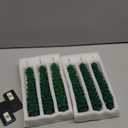 Wondise Christmas Tree Flameless Candles with Remote and Timer, Real Wax Battery Operated 3D Wick LED Taper Candles Flameless Flickering Candles for Christmas Holiday Decor (6pcs 0.78" x 9.8") (1-Green)