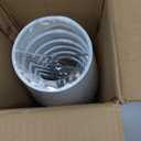 WUWEOT 6 Pack Chandelier Lamp Shades, 5.2"4"5.2" Small Lampshade Clip-on Bulb Lamp Shades, White Linen Replacement Lampshade for Table Chandelier Wall Lamp