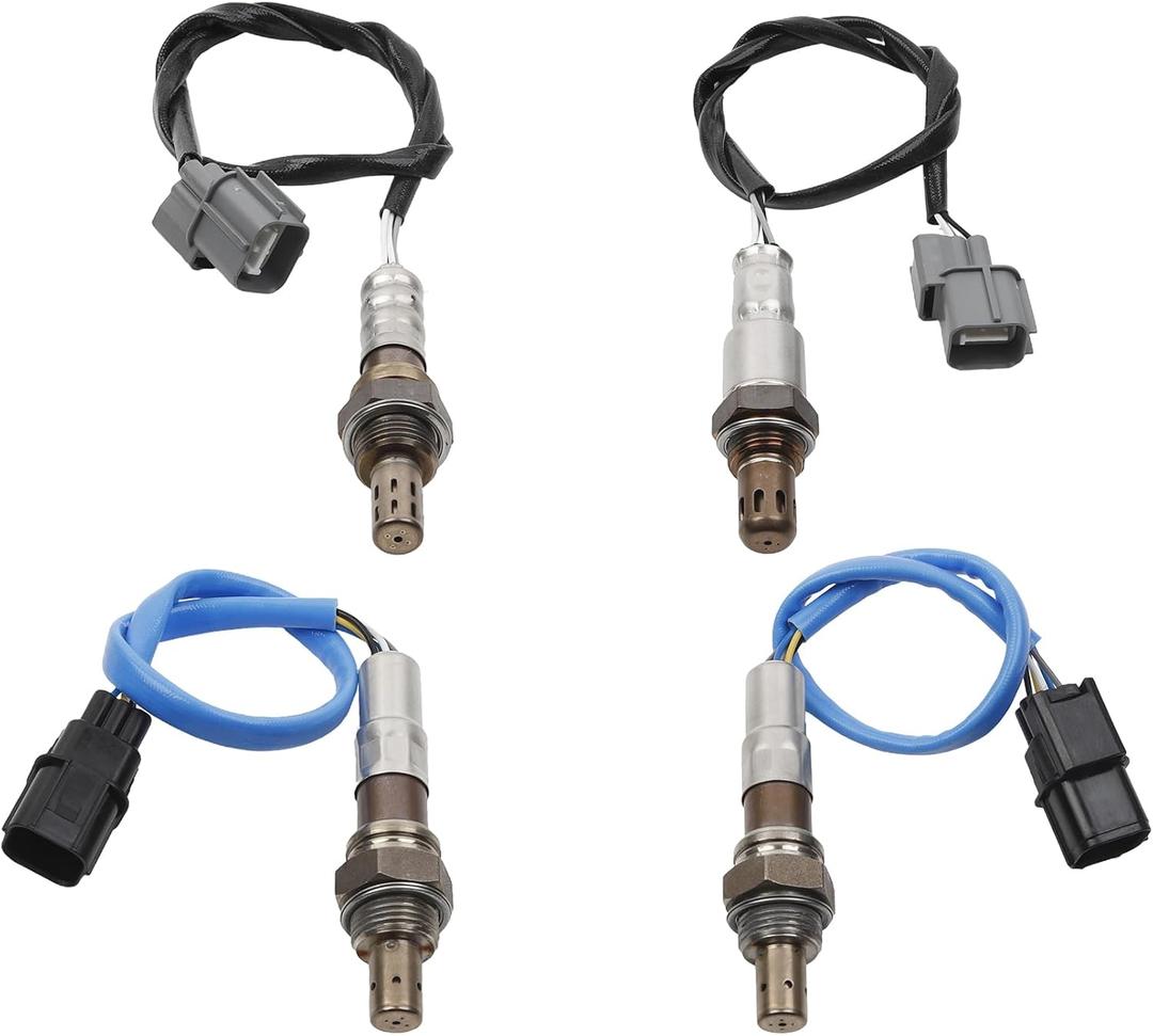 Set of 4 Upstream and Downstream Oxygen O2 Sensor Compatible with 2007-2010 Honda Odyssey 3.5L V6 234-5053 234-4355 234-4368