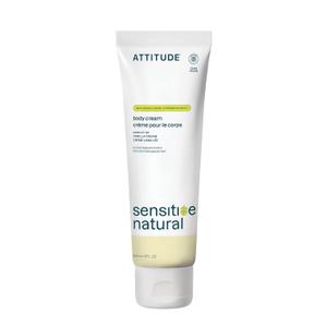ATTITUDE Body Cream for Sensitive Skin with Oat, EWG Verified, Dermatologically Tested, Vegan, Vanilla Cream Scent, 8 Fl Oz
