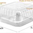 Axe Sickle 100 Count Clear Plastic Hinged Take Out Containers Clamshell Takeout Tray Food Clamshell Containers Outside Diameter for Dessert, Snacksetc, Cakes Slice, Cookies, Salads