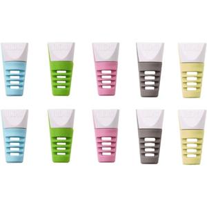 TUDIA [Klip 10 Pcs Snap On Charging Cable Cord Saver Protector Compatible with iPhone, iPad, iPod Combo Pack