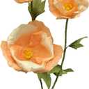 3PCS Giant Fake Artificial Flowers Indoor Decoracion Set - 80 Inchs Adjustable Waterproof 3D Paper Faux Large Flowers Outdoor Decor, Big Flower for Home Wedding Party Garden Hotel Office Backdrop
