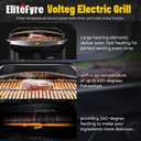 Volteq Smart Electric Grill - 1500W, 650F, No Smoke Indoor/Outdoor BBQ, Digital Control & Meat Probe, All-in-One for Balcony, Patio, RVs