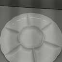 Sovereign White Premium Plastic Sectional Tray - 18" (1 Pc) - Elegant, Durable & Versatile - Ideal for Parties, Events, and Catering