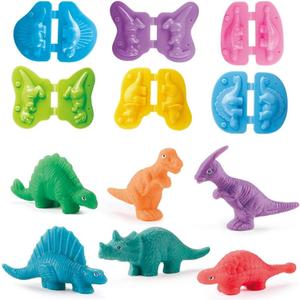 VConejo Color Dough Toys Dough Accessories Set Creations Tools for Kid 2-4-8 Years (Dinosaurs World)