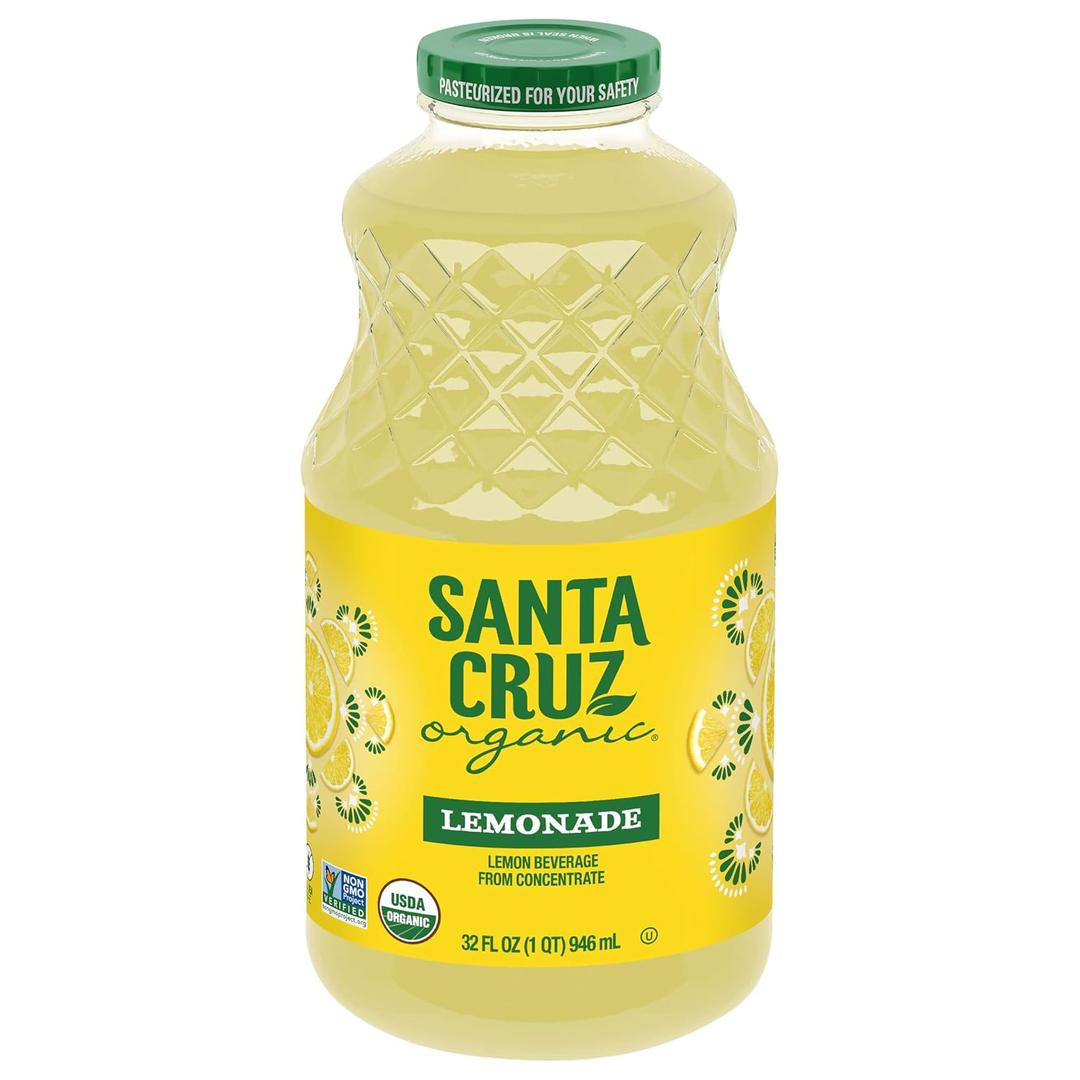 Santa Cruz Organic Original Lemonade, 32 fl oz (Pack of 1) (EXP 11/25/25)