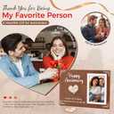 Cituarko Anniversary Wedding Gifts for Couples, Anniversary Picture Frame for Her Him Boyfriend Girlfriend Wife Husband, Bridal Shower Gifts Wood Picture Frame Holds One 4x6 Inches Photo