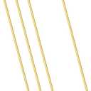 uxcell S Hanging Hooks, 12inch/300mm Extra Long Steel Hanger, Indoor Outdoor Uses for Garden, Bathroom, Closet, Workshop, Kitchen, Gold Tone, 4Pcs