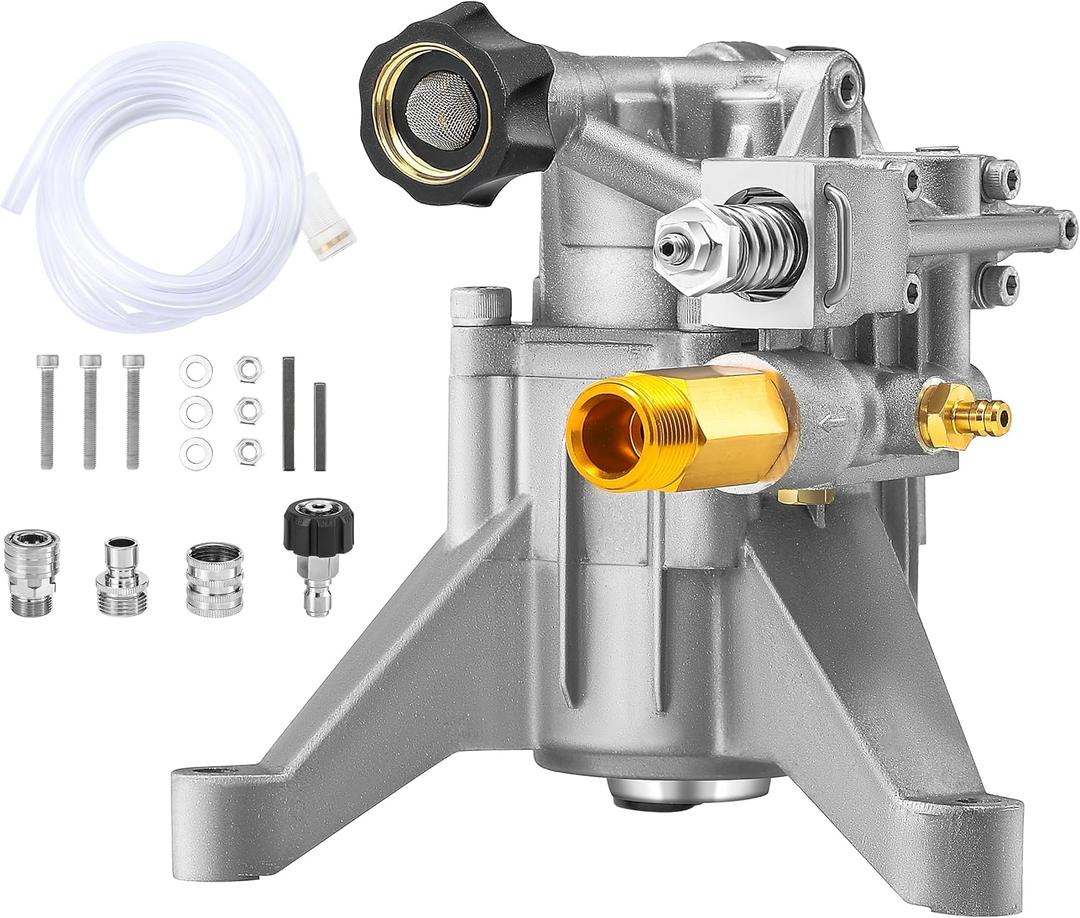 Tool Daily 7/8" Shaft Vertical Pressure Washer Pump, Replacement Power Washer Pumps for Cold Water Gas Pressure Washer, 2400-2800 PSI, 2.3 GPM, Compatible with GCV160, 308653078, RY802900, HU80709A