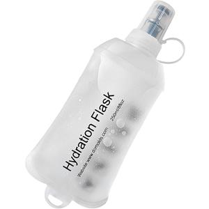 CLINTT 250ml Soft Flask, Foldable Running Water Bottle, TPU Folding Soft Water Flask, BPA-Free Collapsible Flask for Hydration Pack Running Vest, Cycling, Climbing, Hiking - 1Pcs, White