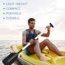 Trader 2 Pack Boat Canoe Paddles Telescoping Collapsible Oar Aluminum 21.3-41.7 in Kayak Paddles Adjustable Length for Kayak Inflatable Dinghy Water Sport Boat Accessories, Medium