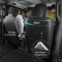 Seat Covers Custom Fit for Wrangler JL 2018-2026 4 Door W/O Rear Cup Holder, Luxury Waterproof Leather Seat Protectors (BlackGrey, Full Set)