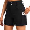 Viodia Women's 5" Hiking Golf Shorts with Pockets High Waist Stretch Cargo Short Shorts for Women Casual Summer