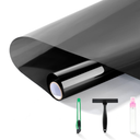 FuFin One-Way Window Privacy Film with Tools, Black 23.6"×196.9"