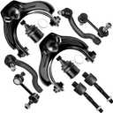 SCITOO 10pcs Suspension Kit For 2008-2012 For Honda For Accord - With Suspension Parts Upper Control Arm Lower Ball Joint Sway Bar End Link Inner Outer Tie Rod End