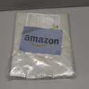 LAMIT Short Linen Curtains 40 Inches Long for Small Window, 100% Blackout Linen Textured Thermal Curtains Back Tab and Rod Pocket Panels with White Liner for Cafe, 2 Panels, 34 x 40 Inch, Stone