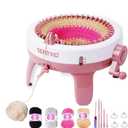 Sentro Knitting Machine, 48 Needles Smart Knitting Crochet Machine with Row Counter for Adults and Beginners, Automatic Circular Weaving Spinning Knitting Loom Machine Kit for Hat,Socks,Scarves,Gloves (48 Needles)