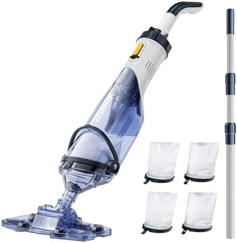 JESIMAIK Cordless Pool Vacuum, 18.5 GPM Pool Vacuum for Above Ground, 60Min Runtime & Fast Charging Pool Cleaner for Above Ground & Inground Pools, Spas, Hot Tubs