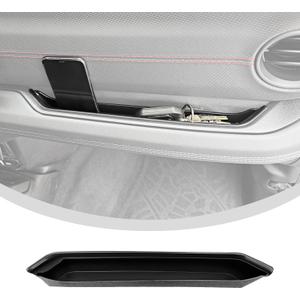 Grab Bar Tray Fit for 2024 Jeep Wrangler JL/4XE Jeep Gladiator JT Accessories, Storage Tray Organizer Grab Handle Box Passenger Side GrabTray