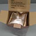 Travel Blow Dryer Brush in one, Dual Voltage 110V-240V Mini Hot Air Brush, Hair Trends Nano Titanium 2 Inch One Step Hair Dryer and Styler Volumizer Oval Shape (White & Rose Gold)