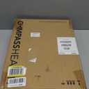 Carex Hinged Round Raised Toilet Seat Riser, Adds 3.5 Inches of Height, 300 lbs Capacity, Elevating and Raising Seat for Elderly and Handicap, Universal, Slip-Resistant, White