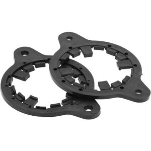 Speaker Spacer Ring Midrange Speaker Spacer Adapter for Toyota Waterproof Black 2 Pcs