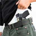 IWB Gun Holster by PH - Concealed Carry Soft Material - Soft Interior - Fits M&P Shield 9mm.40.45 Auto/Glock 19 26 27 29 30 33 42 43 / Rug LC9, LC380 - Taurus Slim, PT111 G2 - Springfield XDs Hellcat