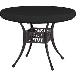 Covers & All Round Table Top Cover, 12 Oz Waterproof UV & Weather Resistant Patio Table Cover, Outdoor Table Cover for Patio Outdoor Furniture & Coffee Table (36" Dia x 4" H Inches, Black)