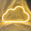 Cloud Neon Sign Warm White Cloud Light Sign for Wall Decor,Battery or USB Powered Clouds Shaped LED Sign Decoration Lights for Bedroom Aesthetic Teen Girl Kid Room Christmas Birthday Wedding Party