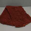 OLANLY Small Bathroom Rugs 24x16, Soft Absorbent Chenille Bath Rugs, Rubber Backing Quick Dry, Machine Washable Bath Mats for Bathroom Floor, Tub and Shower, Home Decor Accessories, Andorra Red-Brown