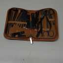 Manicure Set Professional Nail Clipper Kit-26 Pieces Stainless Steel Manicure Kit,Nail Care Tools with Luxurious Travel Case (Brown)