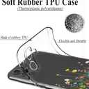 Unov Case Compatible with Galaxy XCover7 Pro 5G Clear with Design Soft TPU Shock Absorption Slim Embossed Pattern Protective Back Cover 6.6 inch (Flower Bouquet)