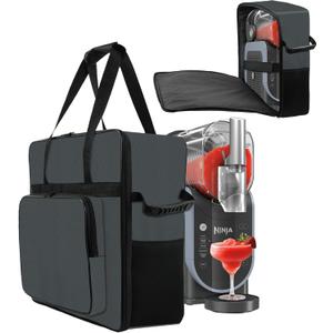 Carrying Bag for Ninja SLUSHi Slushie Machine, Portable Outdoor Frozen Drink Maker Travel Bag Case Front-Opening Design Slushie Machine Bag for Ninja SLUSHi Slushie Machine FS301 (Dark Gray)