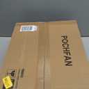 42 Inch Black Ceiling Fans with Lights and Remote, Flush Mount Low Profile Ceiling Fan for Bedroom, Living Room, Patio, Dimmable 6 Speeds Noiseless Reversible, ETL Listed