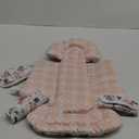 Newborn Car Seat Insert, Head and Body Support, Reversible Infant Insert Compatible with Baby Carseat, Stroller, Mamaroo Swing, Rocker, Bouncer. Baby Car Seat Cushion - Pink Floral