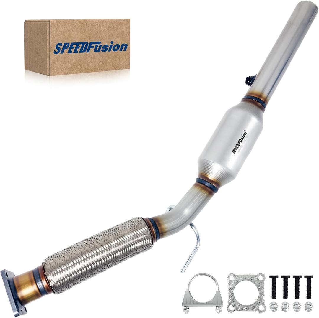 Front Catalytic Converter Compatible with Volkswagen Jetta 2010-2014, Passat 2012-2014, Golf 2012-2014, Beetle 2012-2014, 2.5L Catalytic Convertor (EPA Compliant)