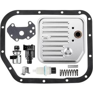 A500 A518 A618 46RE 47RE 48RE Transmission Filter Gasket Kit Fit for Dodge Ram 1500 2500 3500 Dakota Durango Grand Cherokee Fit for Jeep Fit for Chrysler 2000-up with Governor Pressure Sensor Solenoid