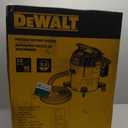 DEWALT 12 Gallon Poly Wet/Dry Vac, 5.5 HP Shop Vacuum Wet Vacuum Cleaner for Workshop, Jobsite, Commericial Area, Large Pick-Up Capacity, Yellow,DXV12P