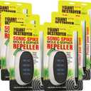 The Giant Destroyer Mole & Gopher Repeller - Solar Ultrasonic Spike Repels Rodents - Plastic
