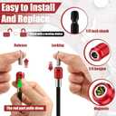 2 x 4 Pcs Magnetic Drill Bit Extension Set, 2, 4, 6, 12-inch Holders & Impact Socket Adapters (1/4", 3/8", 1/2") - Steel, Compatible with Most Power Drills
