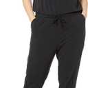 Amazon Essentials Women's Studio Terry Stretchy Jumpsuit for Exercise (Available in Plus Size) (Black)