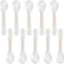 Patelai 40 Pieces Set of Caviar Spoons Mother of Pearl Spoons with Handcraft Round Handle for Caviar, Egg, Ice Cream, Coffee, Kitchen, Restaurant Serving for Valentine Favors (7cm/2.75 Inch)