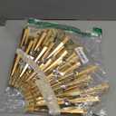 Large Wall Clocks for Living Room Decor Modern Gold Silent Wall Clock Battery Operated Non-Ticking for Bedroom Kitchen Office Home Decorative 24 Inch Retro Crystal Clocks Wall Decor for House