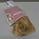 Ash Blonde Hair Extension Adjustable Transparent Wire Headband Wavy Curly Synthetic Hairpiece 18 Inch 4.2 Oz for Women High Temperature Fiber No Clip