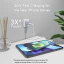 2 x USB C Charger Block 20W for iPhone 16/16 Pro/16 Pro Max/16 Plus/16e 15/15 Plus/15 Pro/15 Pro Max/14/14 Pro/14 Pro Max/13/13 Mini/13 Pro/13 Pro Max, PD 3.0 Compact Fast Charging, No Cord/Lavender