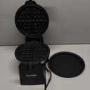 Waffle Maker, Rotating Belgian Waffle Maker, 180 Flip Waffle Iron, Non-Stick Plate, Adjustable Browning Control, Foldable Cool Touch Handle, Removable Drip Tray, Space Saving Storage, Stainless Steel (Black)