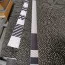 Drydiet 2 Pcs Stay Spooky Halloween Coir Doormats Welcome Outdoor Door Mats Layered Buffalo Plaid Front Door Rugs Non Slip Floor Mats for Halloween Porch Entryway Indoor Outdoor Decor (Black and White)