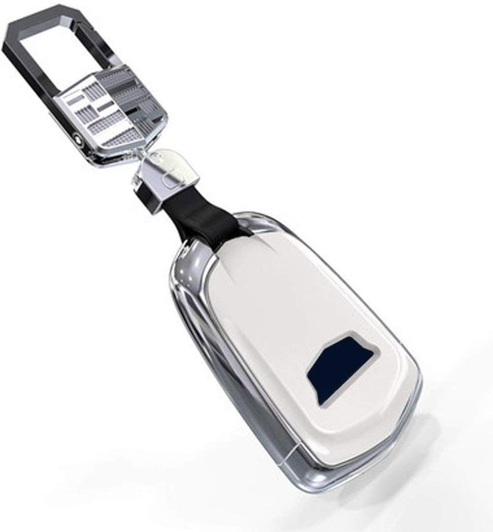 Kwak's ABS Key Case Cover Compatible for Key(White)